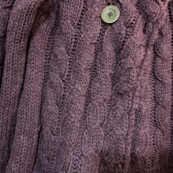 Deep purple cardigan in size medium by Carducci - Picture 3 of 6
